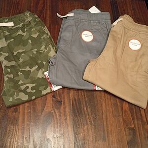 Wonder Nation Kids Bottoms - Camouflage, Gray, and Tan